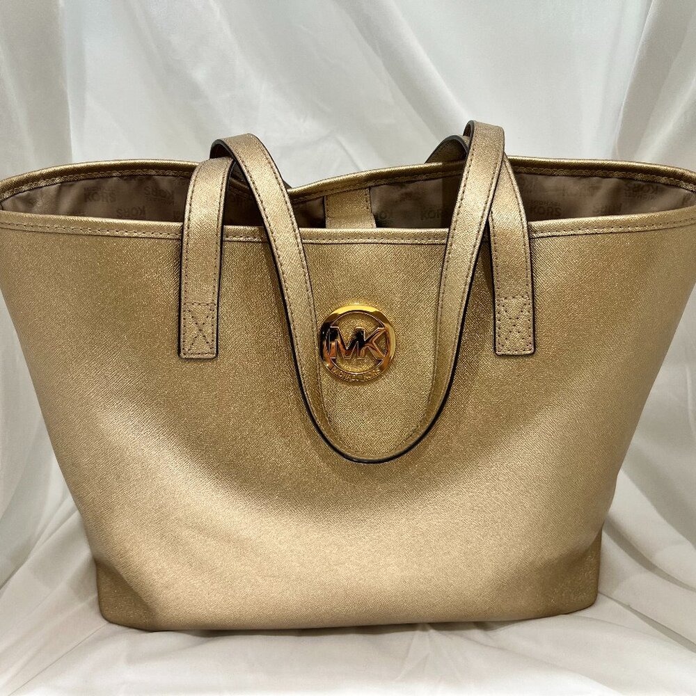 Michael Kors Gold Tote Bag